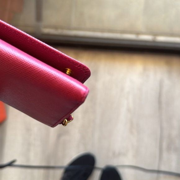 Prada wallet on chain rose / pink /authentic 100% - Picture 11 of 12